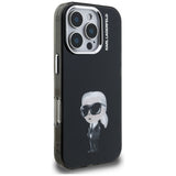 Karl Lagerfeld IML Aquarelle Karl & Logo MagSafe Case for iPhone 16 Pro Max - Black