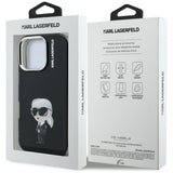 Karl Lagerfeld IML Aquarelle Karl & Logo MagSafe Case for iPhone 16 Pro Max - Black