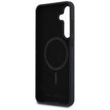 Karl Lagerfeld Silicone Karl & Choupette Heads MagSafe Case for Samsung Galaxy S25 FE - Black
