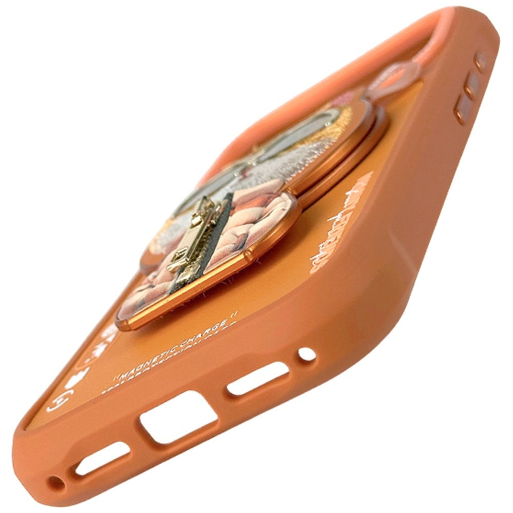 Nimmy Cool&Cute 2.0 Cat Case for iPhone 17 Pro with Magnetic Hanger - Orange