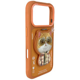 Nimmy Cool&Cute 2.0 Cat Case for iPhone 17 Pro with Magnetic Hanger - Orange