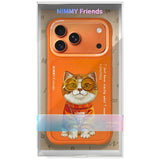 Nimmy Glasses Cool Cat Case for iPhone 17 Pro - Orange