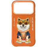 Nimmy Glasses Cool Dog Case for iPhone 17 Pro Max - Orange