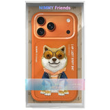 Nimmy Glasses Cool Dog Case for iPhone 17 Pro Max - Orange