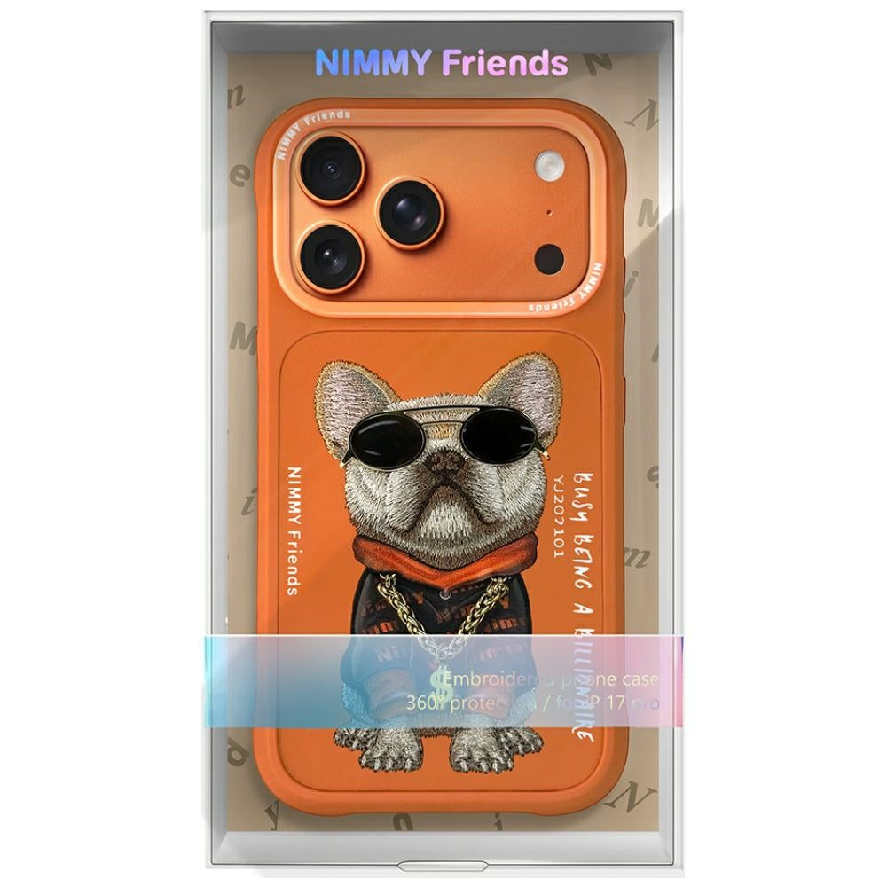 Nimmy Glasses Cool Dog iPhone 17 Pro Case - Orange
