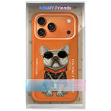 Nimmy Glasses Cool Dog iPhone 17 Pro Case - Orange