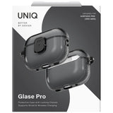 Uniq Glase Pro Case for AirPods Pro 3 Lock Case - Transparent Black