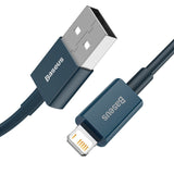 Baseus Superior-serien Kabel USB til iP 2.4A 1m (blå)