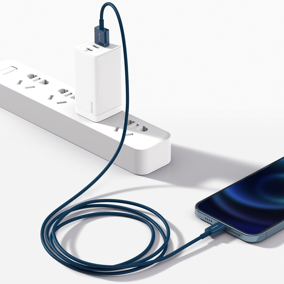 Baseus Superior-serien Kabel USB til iP 2.4A 1m (blå)