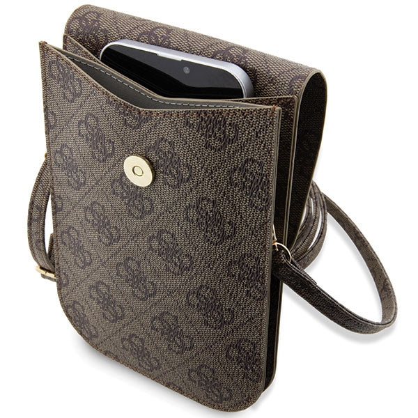 Guess 4G Stripe håndtaske - brun