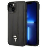 Karl Lagerfeld Puffy Ikonik Pin Case til iPhone 14 / 15 / 13 - sort