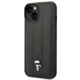 Karl Lagerfeld Puffy Ikonik Pin Case til iPhone 14 / 15 / 13 - sort