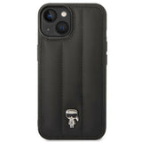 Karl Lagerfeld Puffy Ikonik Pin Case til iPhone 14 / 15 / 13 - sort