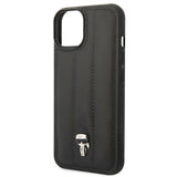 Karl Lagerfeld Puffy Ikonik Pin Case til iPhone 14 / 15 / 13 - sort