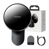Baseus Big Energy bilstøj med trådløs oplader 15W til Iphone 12 / Iphone 13 (Sort)