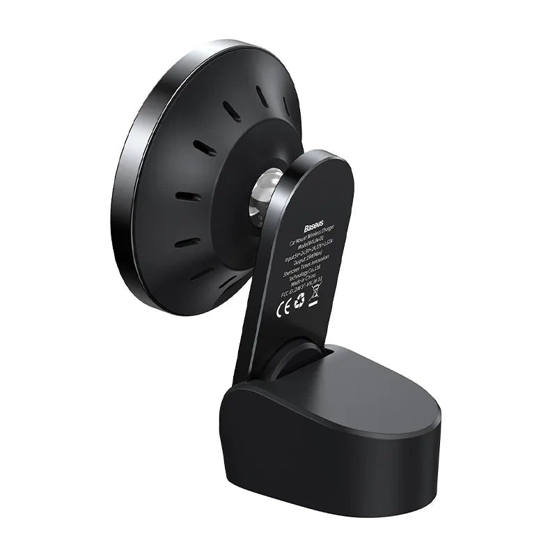 Baseus Big Energy bilstøj med trådløs oplader 15W til Iphone 12 / Iphone 13 (Sort)