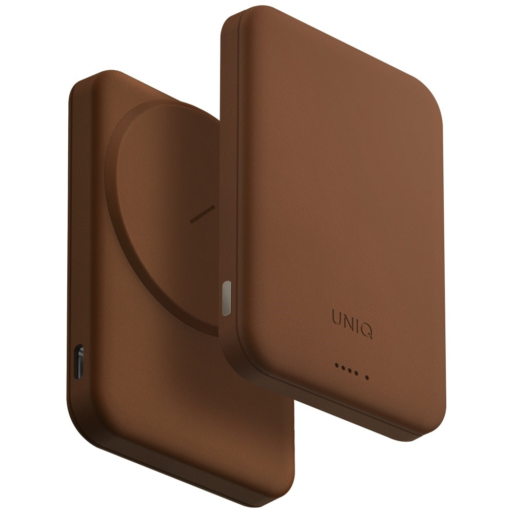 Uniq Lyden Lexa Magnetic 5000mAh PD USB-C MagSafe Power Bank - Brown
