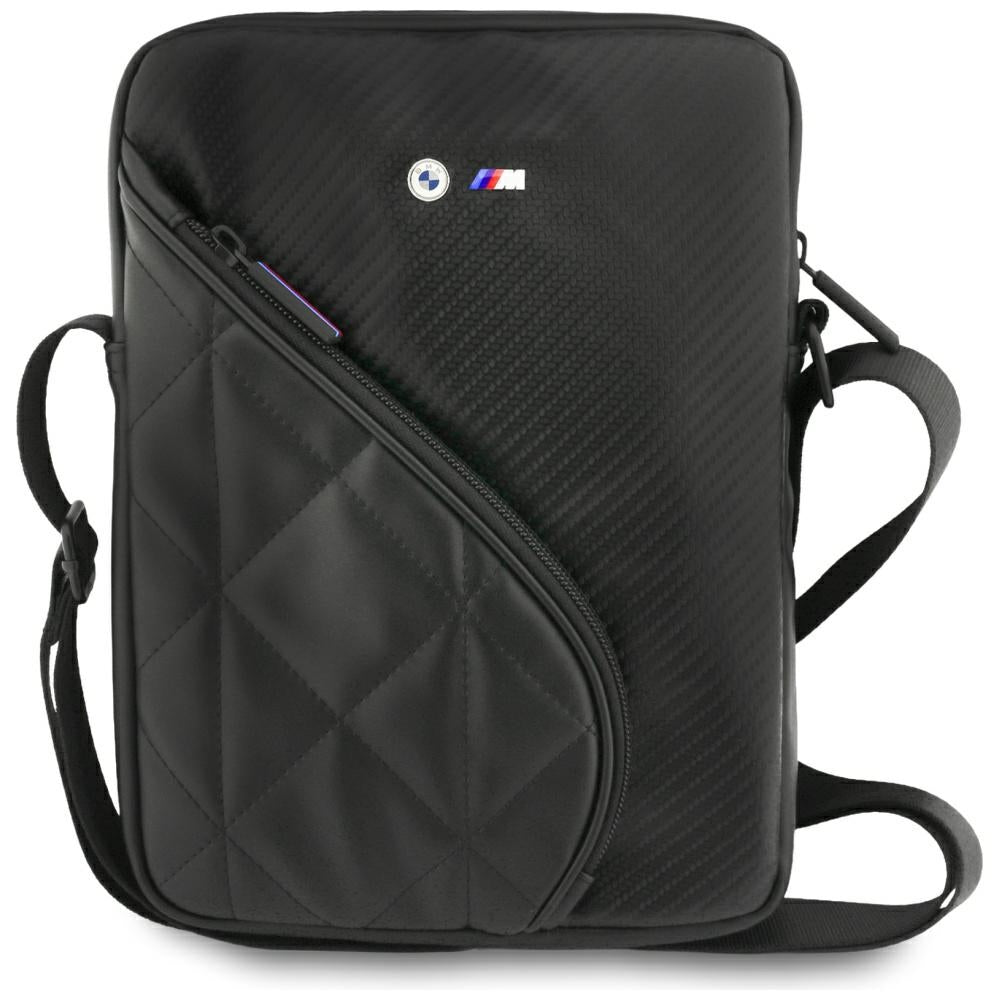BMW Carbon Pockets & Metal Logo 10" Tablet Bag - Black