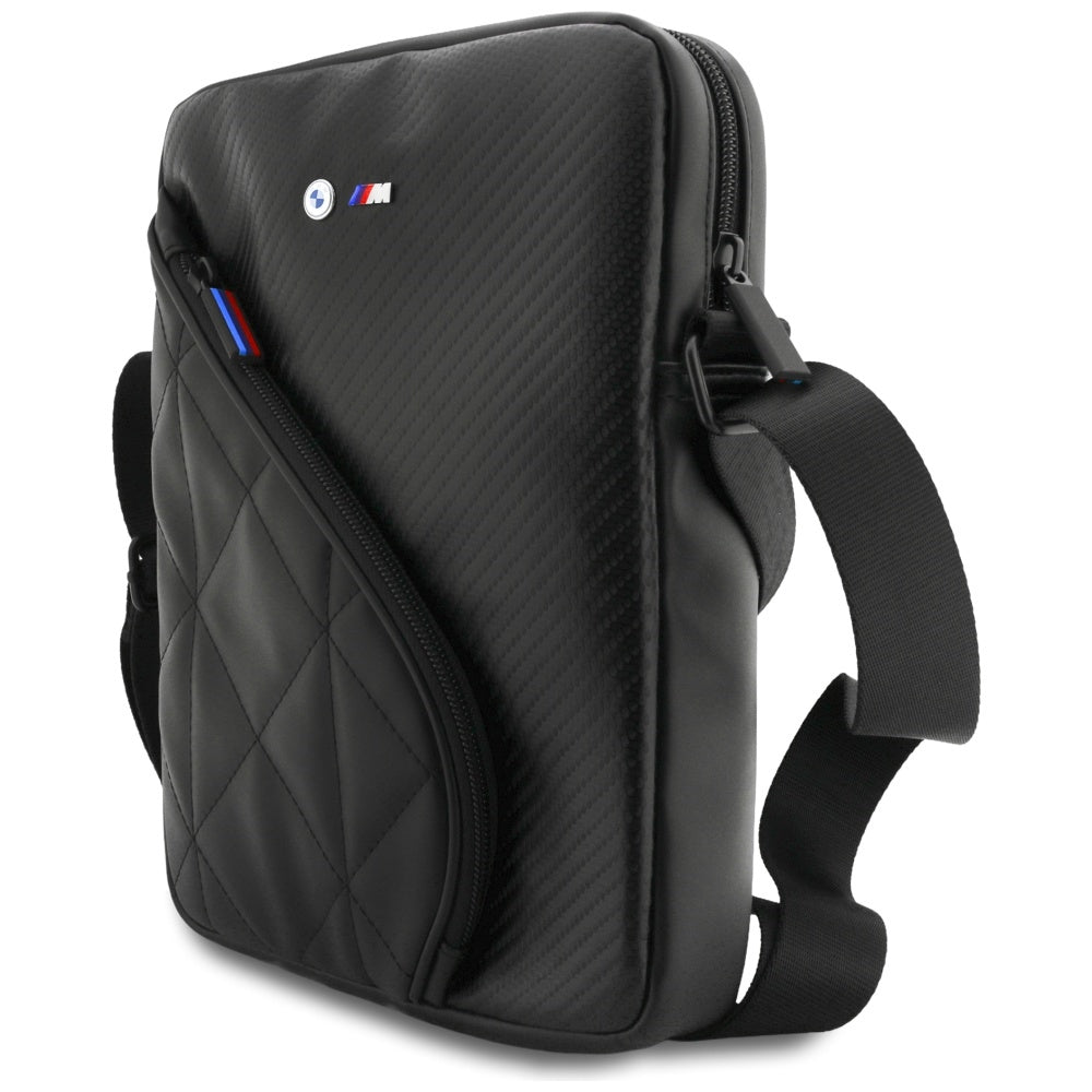 BMW Carbon Pockets & Metal Logo 10" Tablet Bag - Black
