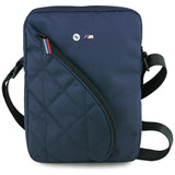 BMW Nylon Pockets & Metal Logo 10" Tablet Bag - Navy Blue