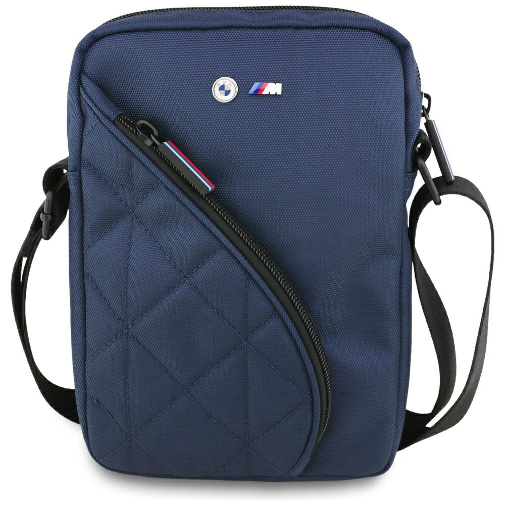 BMW Nylon Pockets & Metal Logo 8" Tablet Bag - Navy Blue