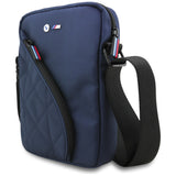 BMW Nylon Pockets & Metal Logo 8" Tablet Bag - Navy Blue
