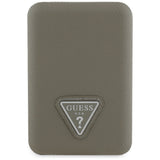 Guess Grained Triangle Power Bank with MagSafe 5000mAh 15W USB-C - Brown