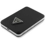 Guess Grained Triangle Powerbank with MagSafe 5000mAh 15W USB-C - black