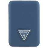 Guess Grained Triangle Powerbank with MagSafe 5000mAh 15W USB-C - blue