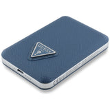 Guess Grained Triangle Powerbank with MagSafe 5000mAh 15W USB-C - blue