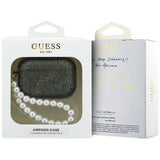 Guess Glitter Pearl Strap Case til AirPods Pro 3 - sort og glitter