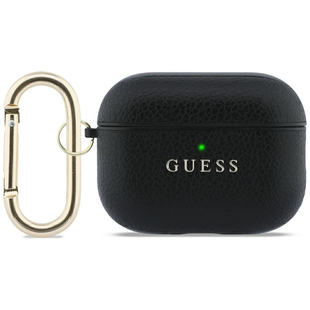 Guess Grained Classic Logo-kasse til AirPods Pro 3 - sort
