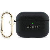 Guess Grained Classic Logo-kasse til AirPods Pro 3 - sort