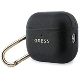 Guess Grained Classic Logo-kasse til AirPods Pro 3 - sort