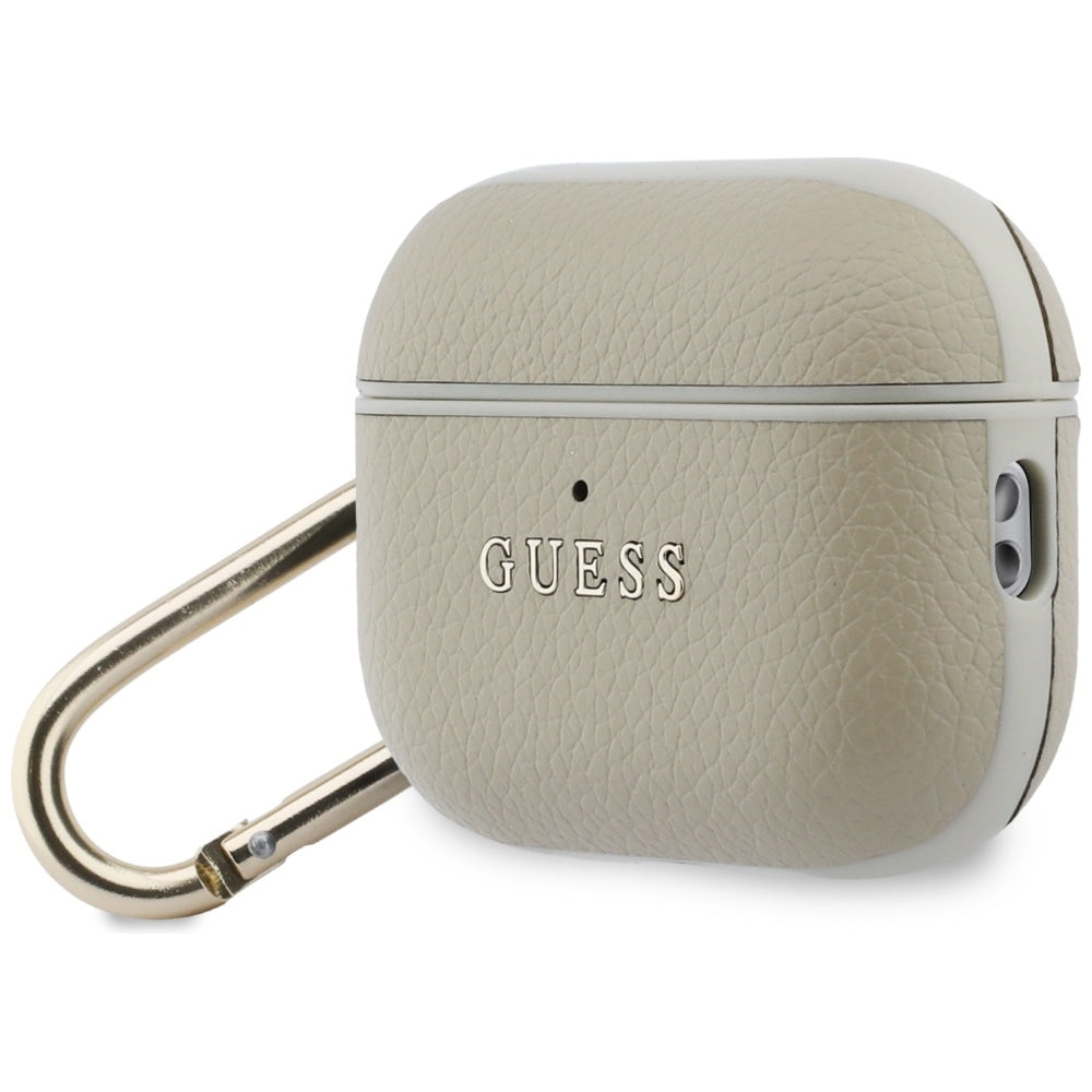 Guess Grained Classic Logo Hook-kasse til AirPods Pro 3 - guld