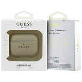 Guess Grained Classic Logo Hook-kasse til AirPods Pro 3 - guld