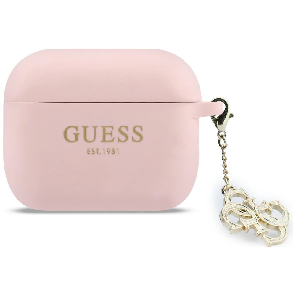 Guess Silicone 4G Charm Case til AirPods Pro 3 Pink