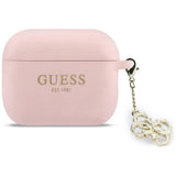 Guess Silicone 4G Charm Case til AirPods Pro 3 Pink