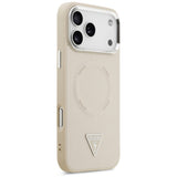 Guess Triangle Logo MagSafe Case til iPhone 17 Pro - Beige