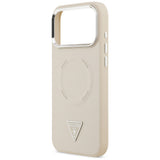 Guess Triangle Logo MagSafe Case til iPhone 17 Pro - Beige