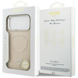 Guess Triangle Logo MagSafe Case til iPhone 17 Pro - Beige