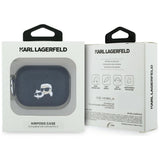 Karl Lagerfeld Monogram Karl & Choupette Head Case for AirPods Pro 3 - Black