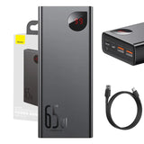 Powerbank Baseus Adaman Metal 20000mAh PD QC 3.0 65W 2xUSB + USB-C + micro USB (Sort)