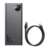Powerbank Baseus Adaman Metal 20000mAh PD QC 3.0 65W 2xUSB + USB-C + micro USB (Sort)