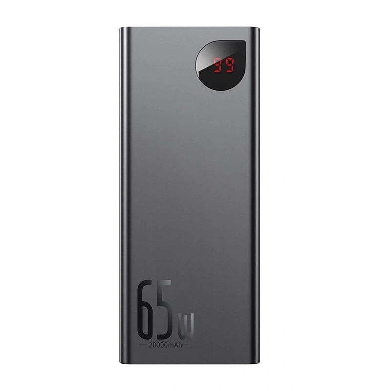 Powerbank Baseus Adaman Metal 20000mAh PD QC 3.0 65W 2xUSB + USB-C + micro USB (Sort)