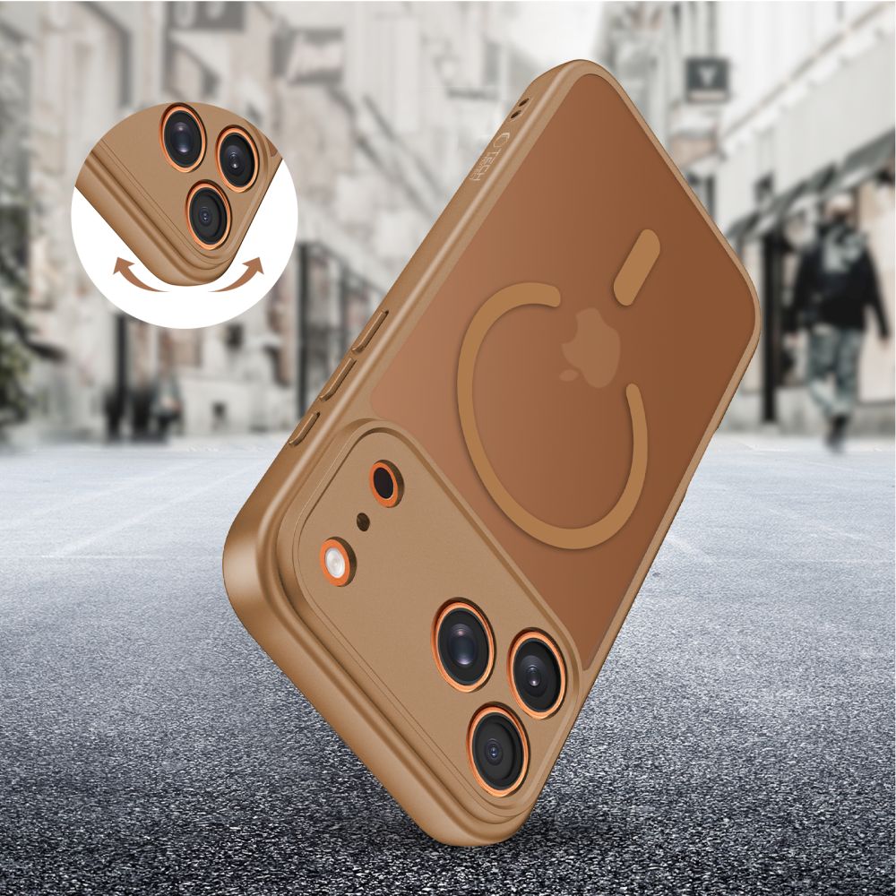 Tech-Protect BasicMag MagSafe Case til iPhone 17 Pro Max - Brunt