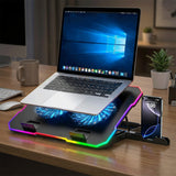 Wozinsky WDCX-A26 NitroCool RGB Gaming Laptop Cooling Pad - Black