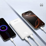 Powerbank Wozinsky Wpower WPBBK-3 10000 mAh 10W 2x USB-A 2A - hvid