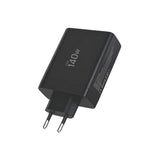 Tech-Protect NC140W-GAN 4-port 140W vægoplader - sort