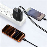 Tech-Protect NC140W-GAN 4-port 140W vægoplader - sort